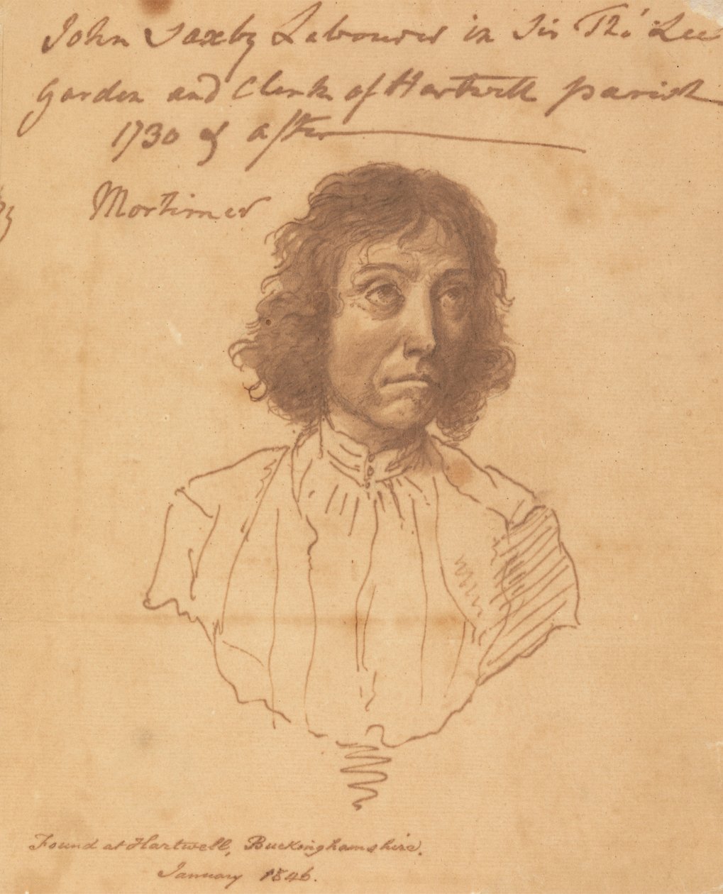 Portrait de John Saxby - attributed to John Hamilton Mortimer