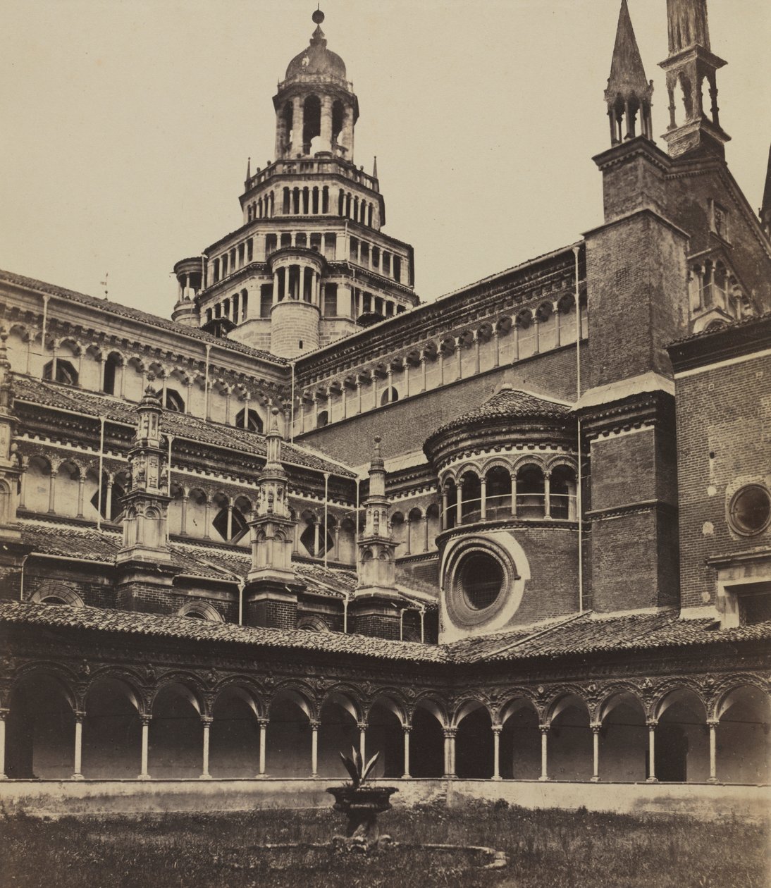 Le petit cloître du monastère de Pavie - attributed to Maurizio Lotze