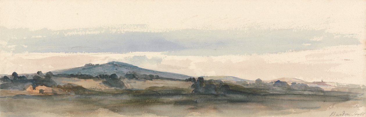 Bardon Hill, forêt de Charnwood, Leicestershire - attributed to Peter DeWint
