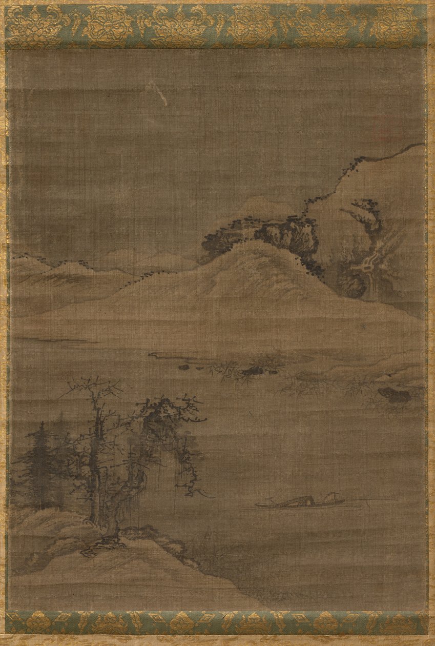 Paysage avec pêcheurs - attributed to Yi Bul hae