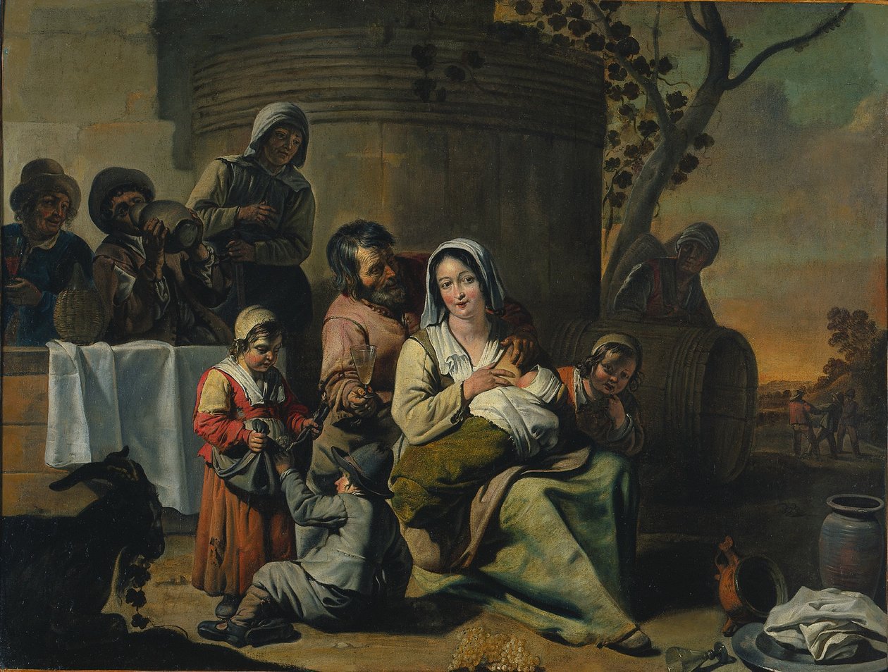 Scène de Vendange - circle of Le Nain
