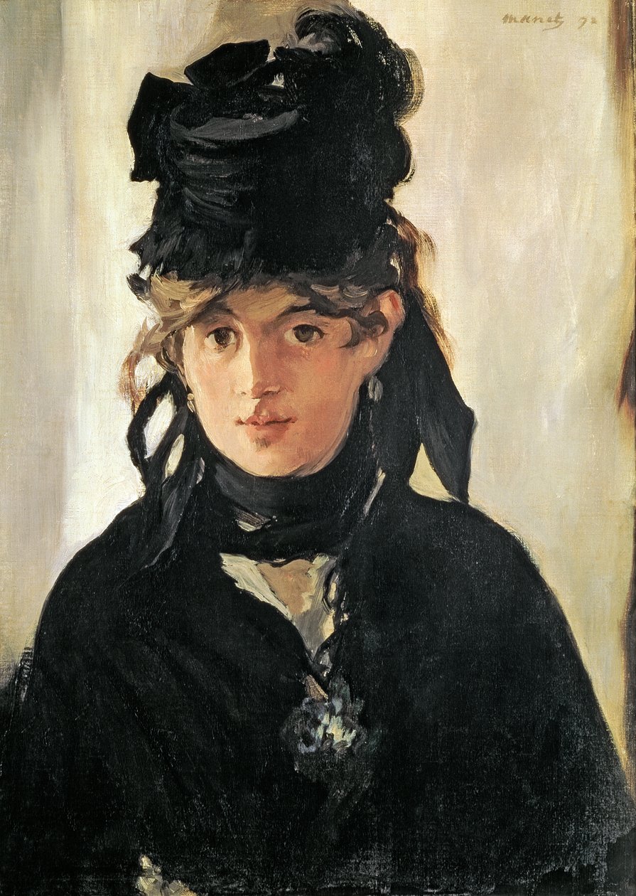 Berthe Morisot avec un bouquet de violettes, 1872 - Édouard Manet