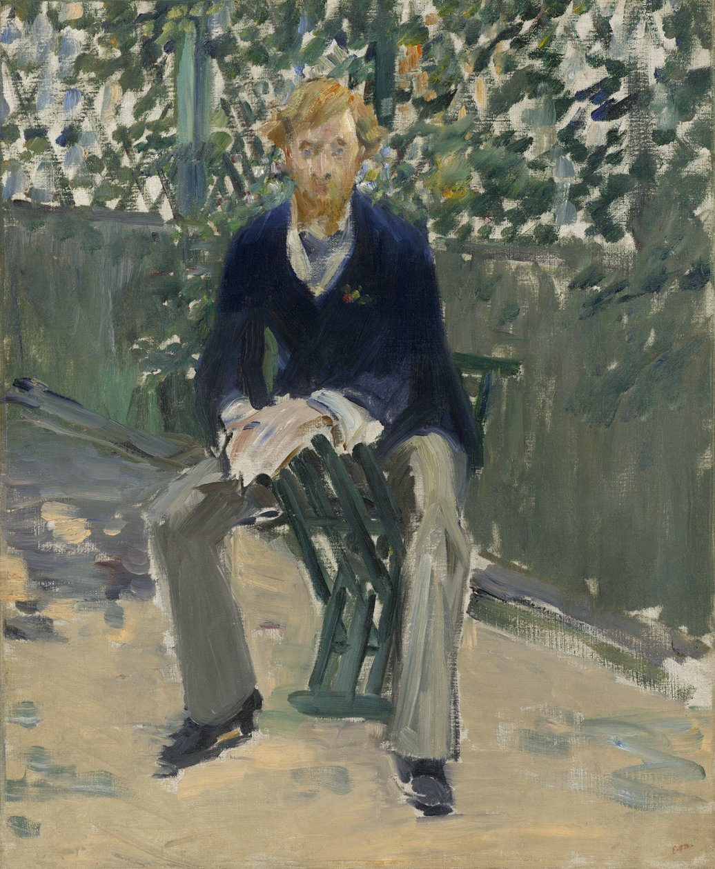 George Moore dans le jardin de l