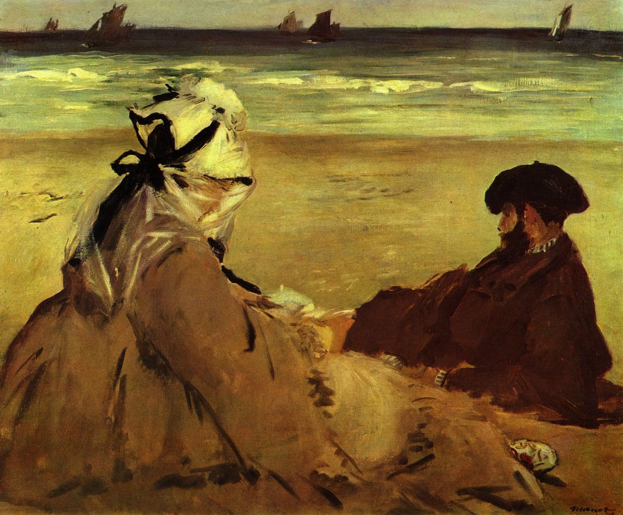 Sur la plage - Édouard Manet