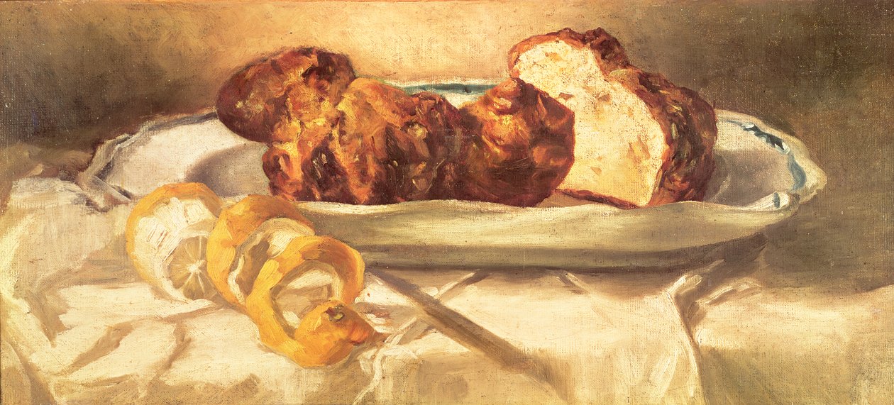 Nature morte avec brioches et citron, 1873 - Édouard Manet