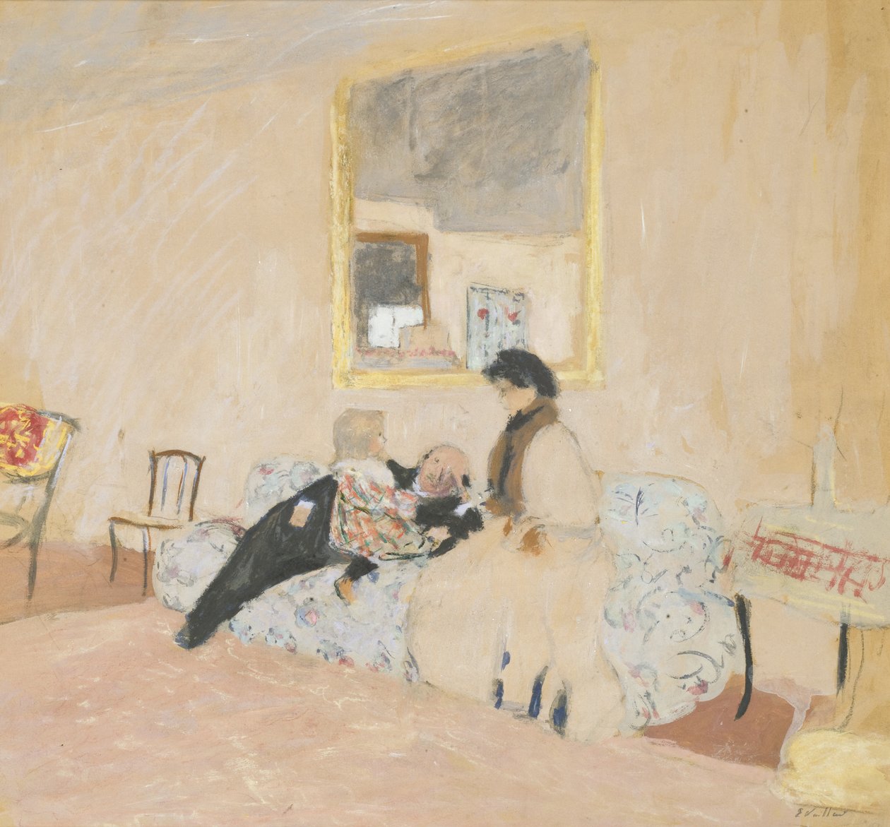 Annette et les visiteurs - Edouard Vuillard