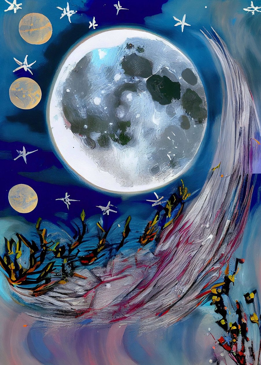Lune la nuit - F. Abderrahim