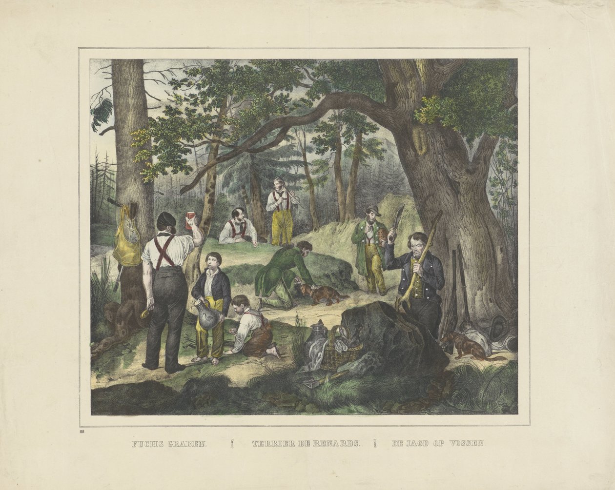 Chasse aux renards - firma Joseph Scholz