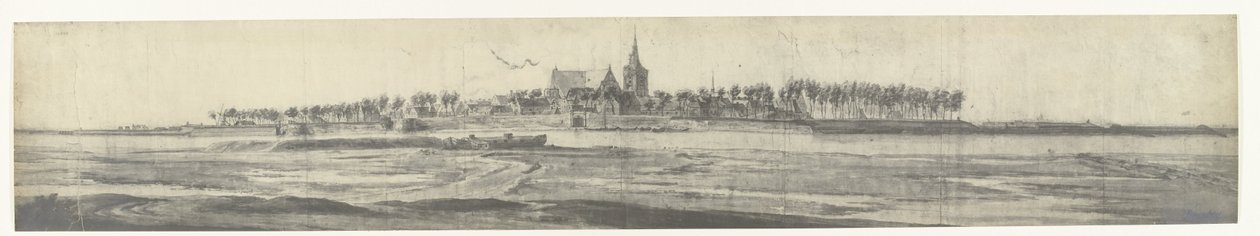 Vue de Grave, 1672 (série de dessins de l