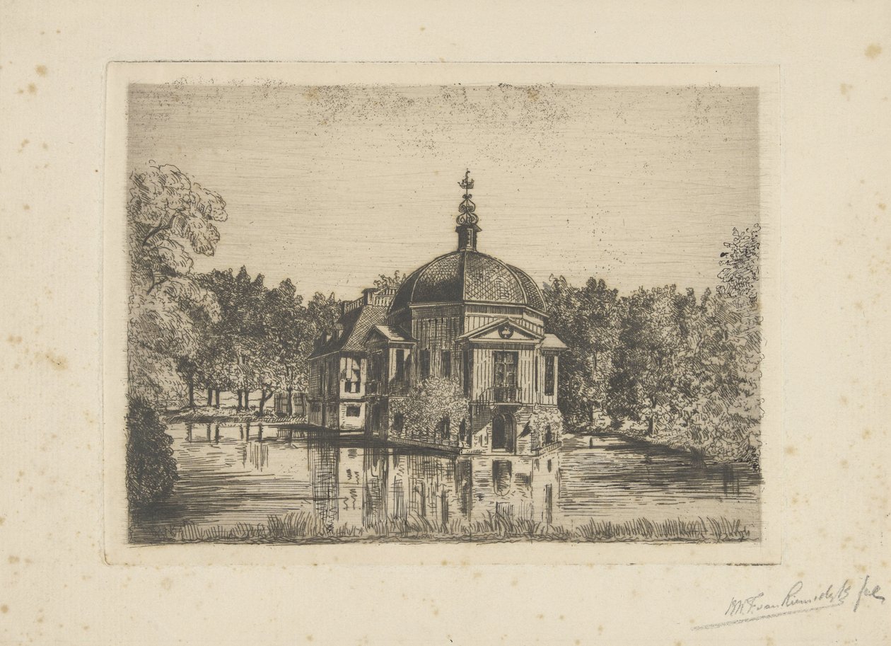 Vue de Trompenburgh - jonkheer Barthold Willem Floris van Riemsdijk