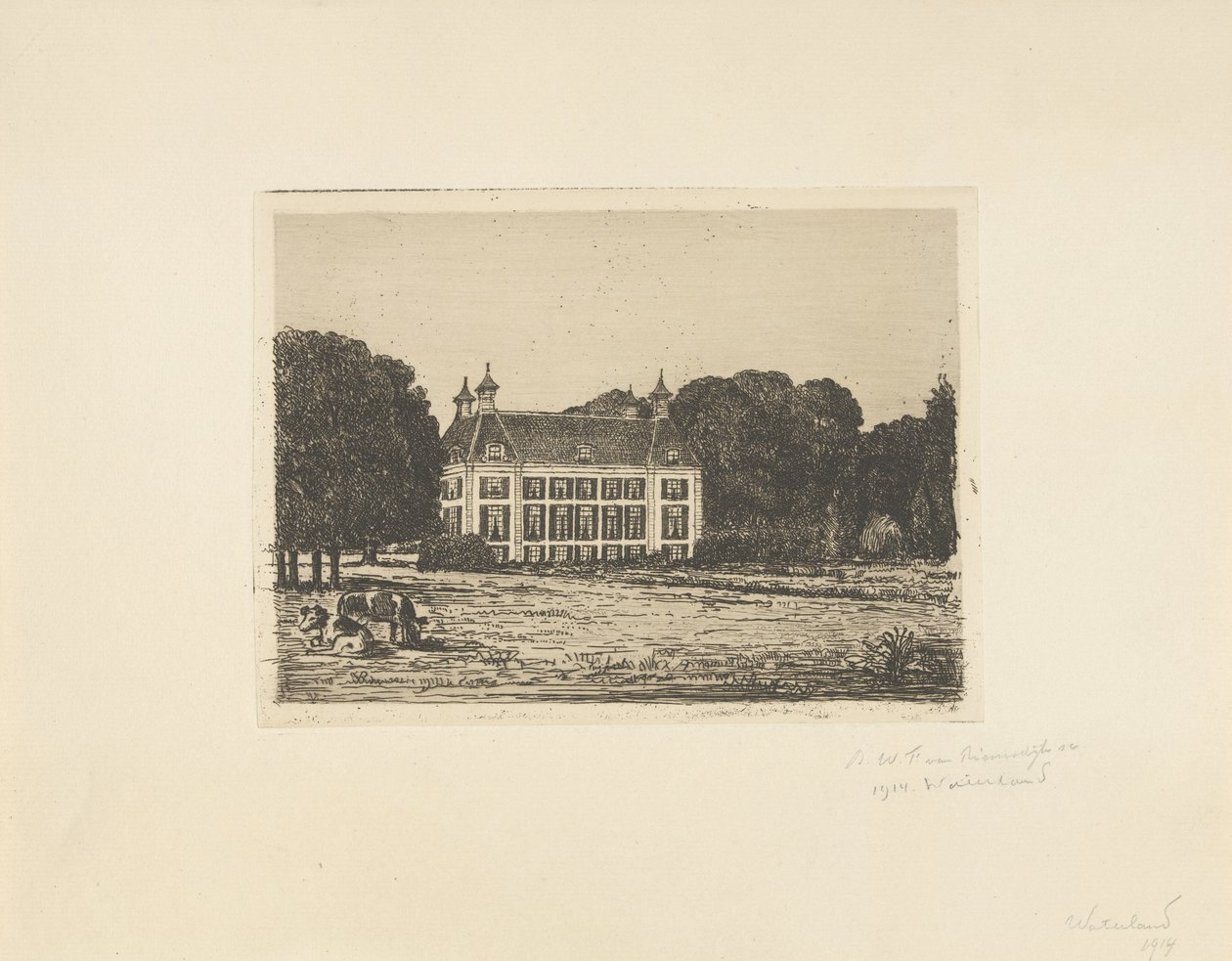 Domaine Waterland - jonkheer Barthold Willem Floris van Riemsdijk