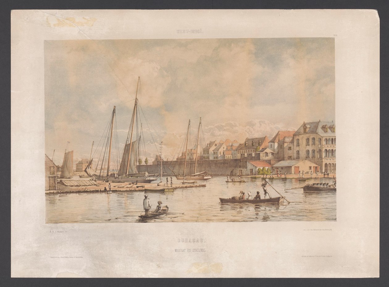 Waaigat et rempart de Willemstad - jonkheer Jacob Eduard van Heemskerck