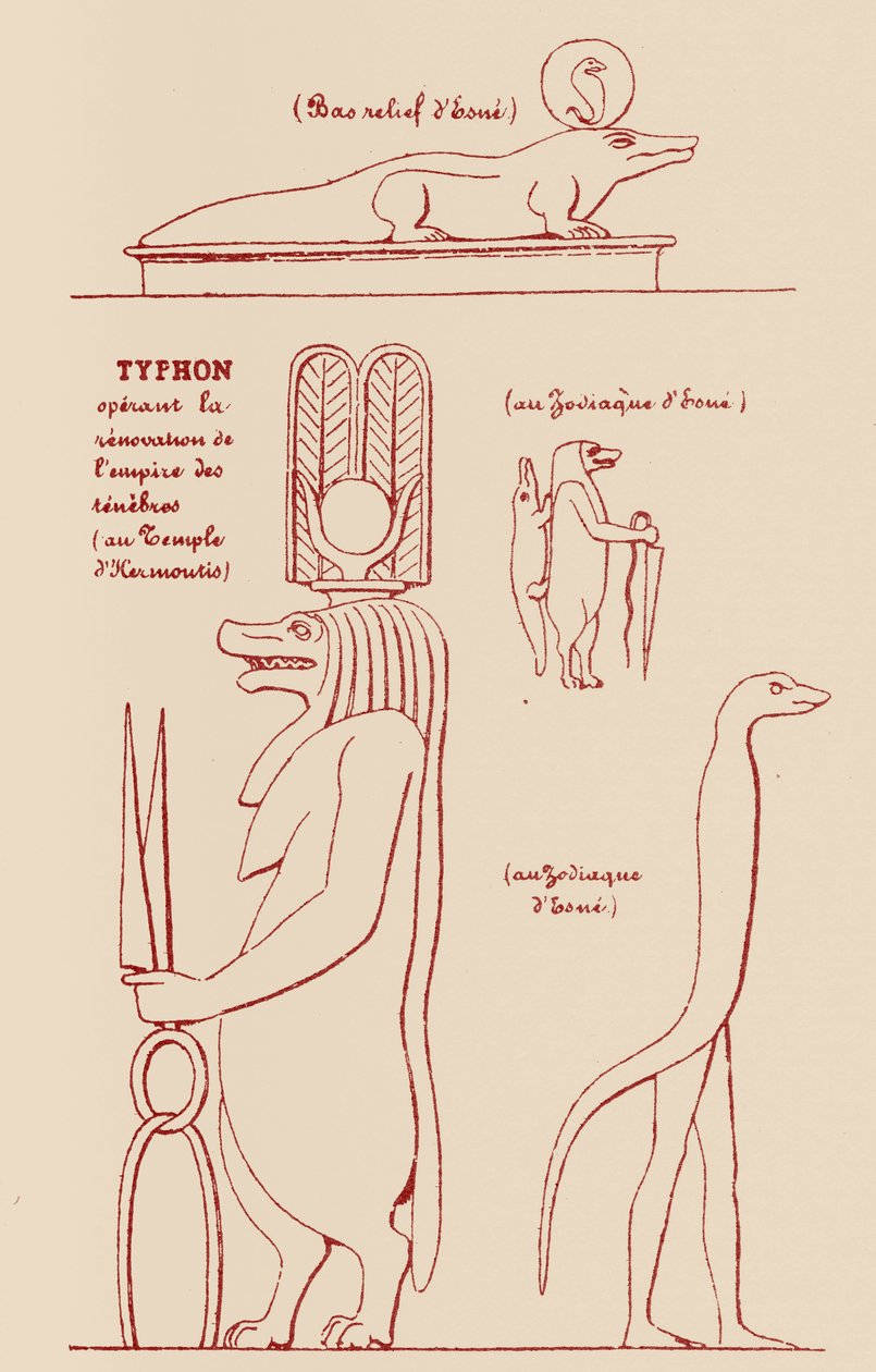 Symboles égyptiens de Typhon - Éliphas after Lévi