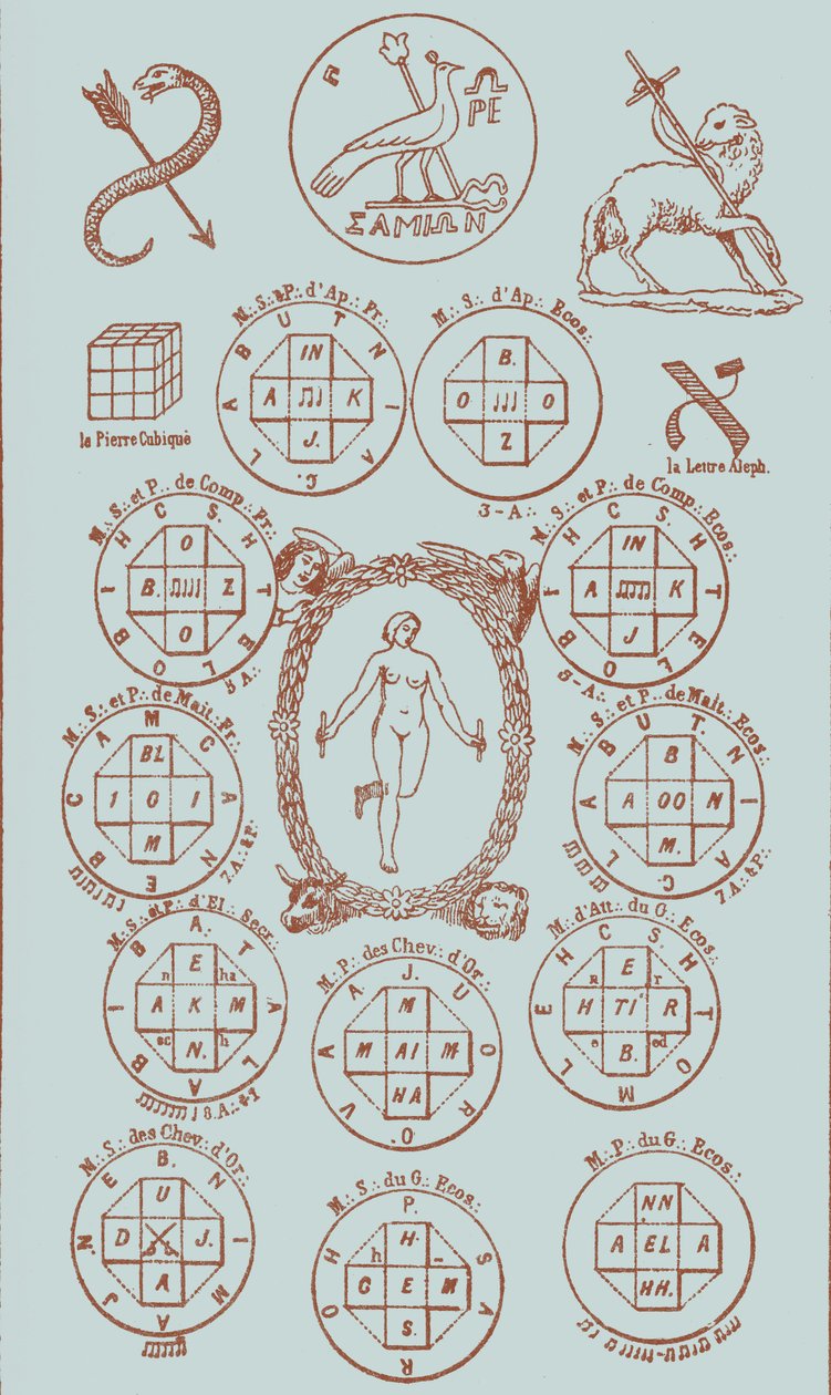 Vingt-et-unième clé du tarot - Éliphas after Lévi
