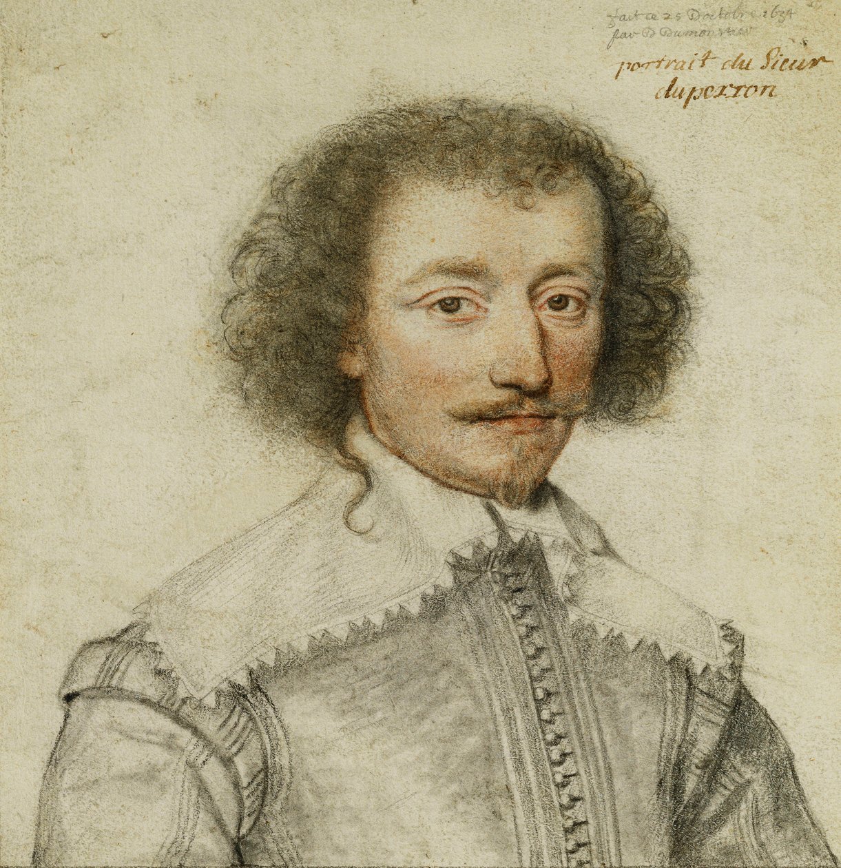 Portrait de Pierre Le Hayer Duperron - or Dumoustier Dumonstier