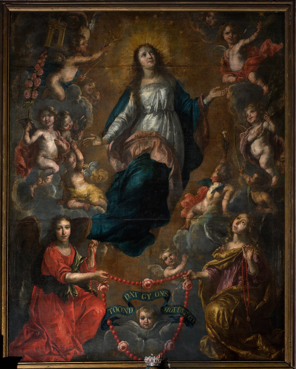 Église paroissiale (Parochiekerk Sint-Joris). Intérieur. Assomption de Marie. Nicolas de Liemaeckere. 1640. - or Liemaecker Nicolaas de Liemakere