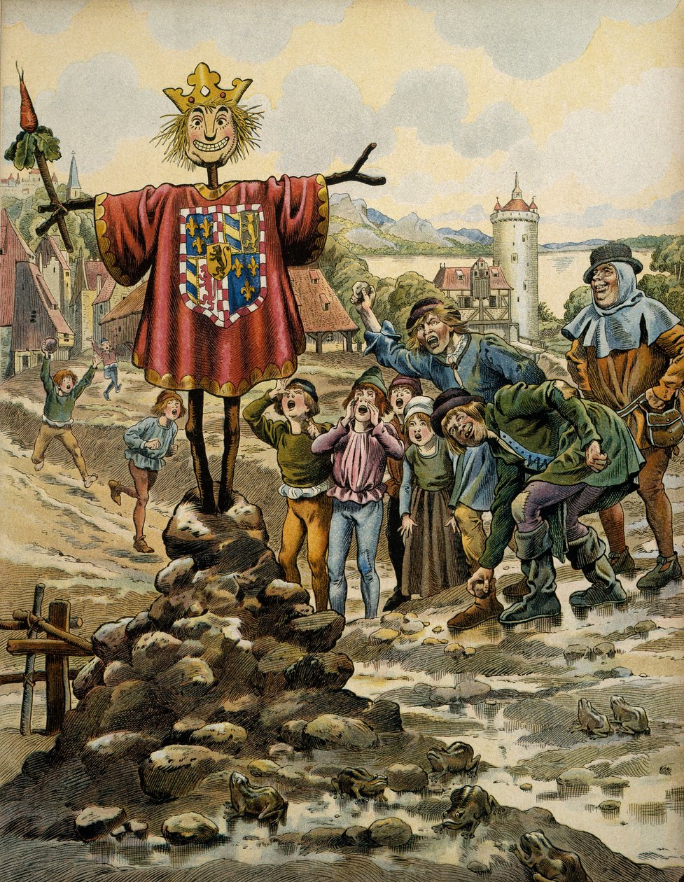 Histoire de France au Moyen Âge : les habitants de Dinant ont fait un épouvantail avec les armes du comte de Charolais (alors Charles le Téméraire) qui a pris d