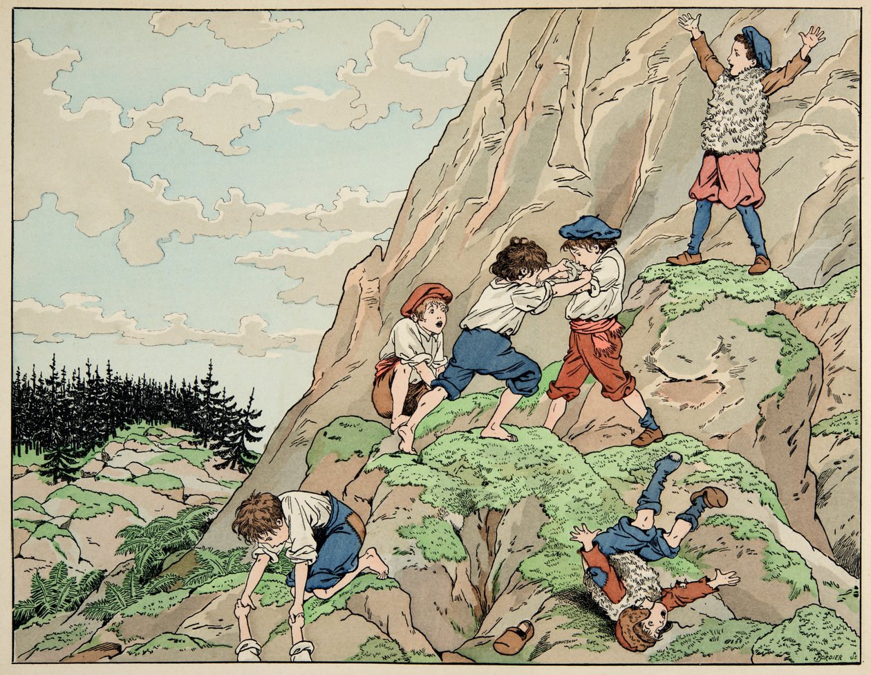 Enfance de Henri IV avec les paysans - pseudonym for Onfray de Breville Jacques Job