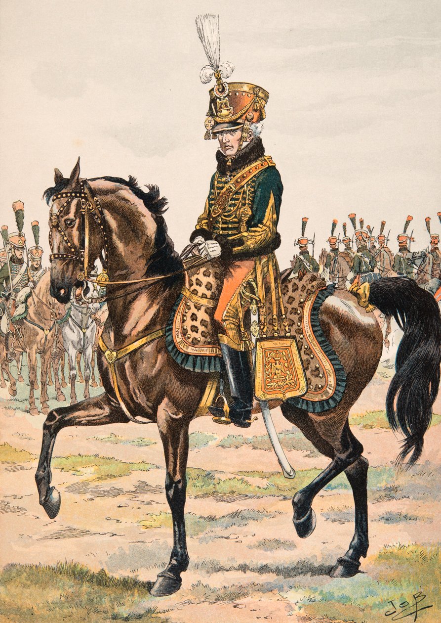 Tenue des troupes françaises à toutes les époques : Général commandant un des régiments des Gardes d
