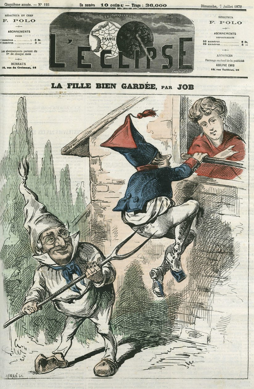 La fille bien gardée. Couverture dans « L