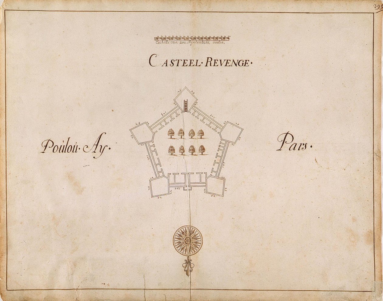 Carte du Fort Revenge - Unbekannt Unbekannt