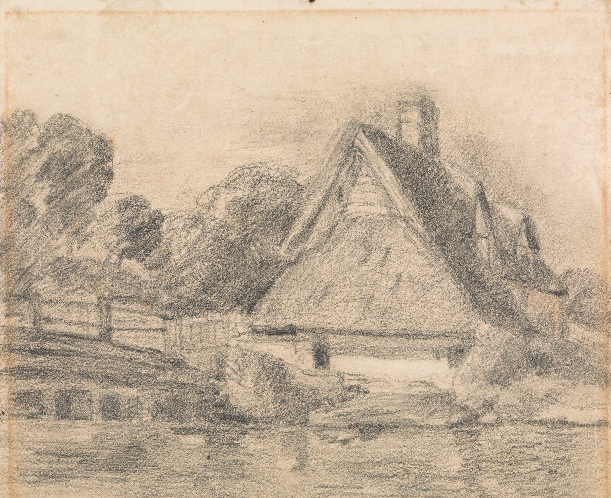 Cottage de Flatford - unknown artist
formerly John Constable