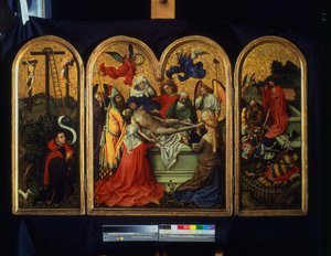 Le Triptyque Seilern - La Mise au tombeau, vers 1425