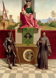 Madone et Enfant entre Saint François et Saint Nicasius (La Madone de Castelfranco) - Giorgione