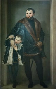 Portrait de Giuseppe da Porto avec son fils Adriano