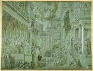 Allégorie pour célébrer la publication de la Sainte Ligue en 1571 - Veronese