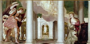 Annonciation. Peinture de Paolo Caliari dit Paolo Veronese (1528-1588) - Veronese