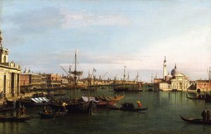Vue de Venise : Basilique de San Giorgio Maggiore - (1697 1768) Canaletto