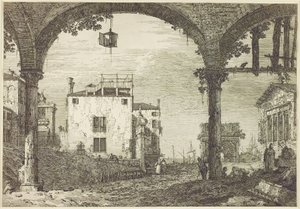 Le Portique à la Lanterne, c.1744 - Canaletto