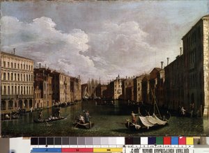 Vue sur le grand canal à Venise