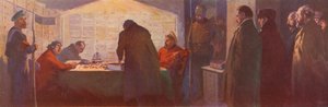 Les bolcheviks fouillant le contenu des coffres-forts dans une banque, Révolution russe