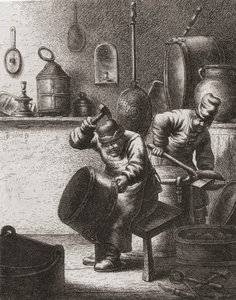 Les chaudronniers au travail au XVIIe siècle