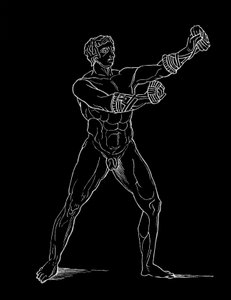Boxeur, illustration pour 
