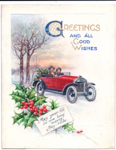 Œuvre originale pour une carte de Noël d