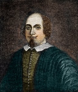 Portrait du dramaturge anglais William Shakespeare (gravure d