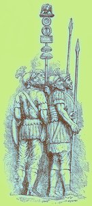 Soldats romains, illustration de 