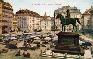 Place du marché, Vienne, Autriche