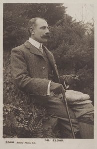 Sir Edward Elgar, compositeur anglais - (after) English photographer