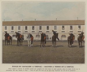 École du Cavalier à Cheval, Sauter à Terre et à Cheval