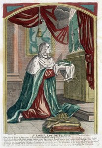 Portrait de Saint Louis en prière
