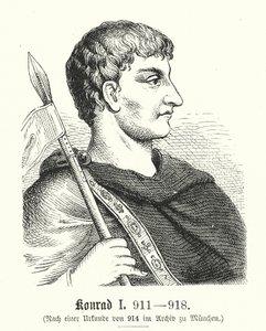 Konrad I, 881-918 - (after) German School