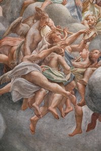 Anges jouant des instruments de musique (détail) - (c.1489 1534) Correggio