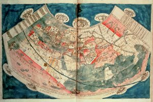 Carte du monde basée sur une description de Ptolémée