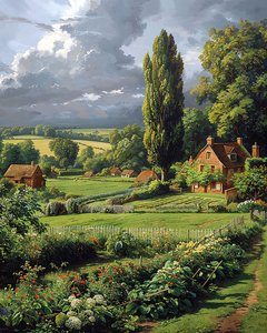 Paysage panoramique de campagne au printemps - F. Abderrahim