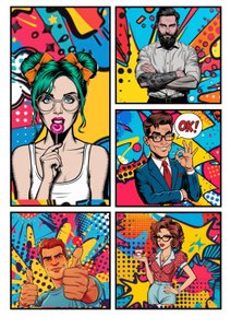 Bande dessinée Popart "OK" - Mario Witt