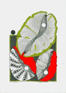Fleur de coquillage avec perles
